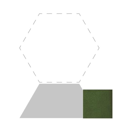 Плитка Etruria Concetto Spaziale Trapezio Piano Emerald Green Craquele 7.9x18.5 см, поверхность глянец