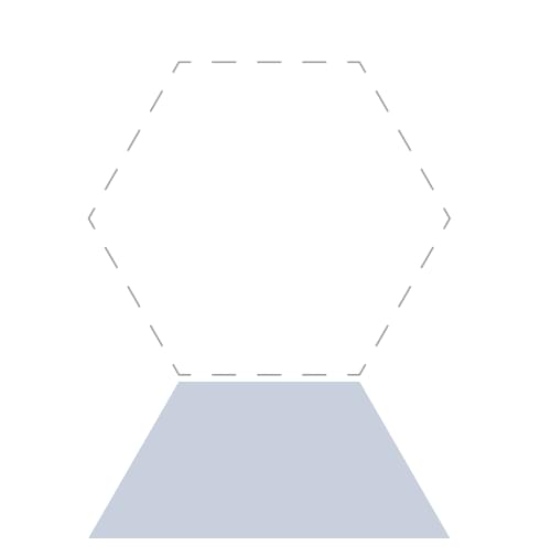 Плитка Etruria Concetto Spaziale Trapezio Piano Light Blue 7.9x18.5 см, поверхность глянец