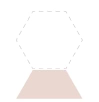 Плитка Etruria Concetto Spaziale Trapezio Piano Light Pink 7.9x18.5 см, поверхность глянец