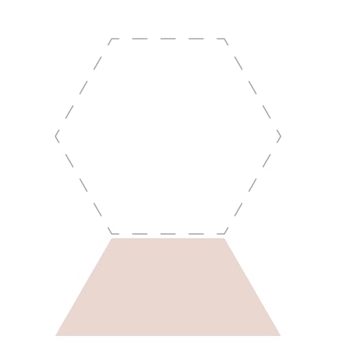 Плитка Etruria Concetto Spaziale Trapezio Piano Light Pink 7.9x18.5 см, поверхность глянец