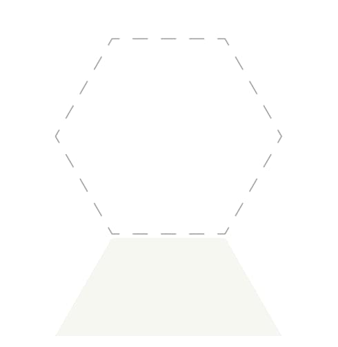 Плитка Etruria Concetto Spaziale Trapezio Piano White 7.9x18.5 см, поверхность глянец