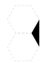 Плитка Etruria Concetto Spaziale Triangolo Piano 16 Dark 4.5x16 см, поверхность глянец