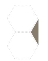 Плитка Etruria Concetto Spaziale Triangolo Piano 16 Deep Chestnut 4.5x16 см, поверхность глянец