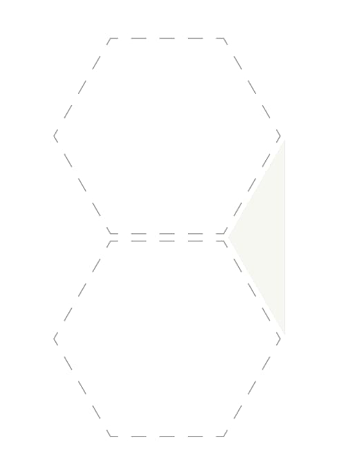 Плитка Etruria Concetto Spaziale Triangolo Piano 16 White 4.5x16 см, поверхность глянец