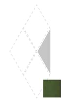 Плитка Etruria Concetto Spaziale Triangolo Piano 22.2 Emerald Green Craquele 6.4x22.2 см, поверхность глянец