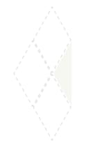 Плитка Etruria Concetto Spaziale Triangolo Piano 22.2 White 6.4x22.2 см, поверхность глянец