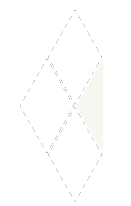 Плитка Etruria Concetto Spaziale Triangolo Piano 22.2 White 6.4x22.2 см, поверхность глянец