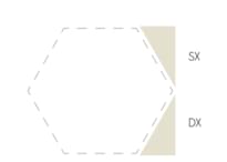 Плитка Etruria Concetto Spaziale Triangolo Piano DX 9.3 Beige 4x9.3 см, поверхность глянец