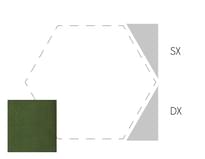 Плитка Etruria Concetto Spaziale Triangolo Piano DX 9.3 Emerald Green Craquele 4x9.3 см, поверхность глянец