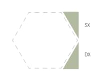 Плитка Etruria Concetto Spaziale Triangolo Piano DX 9.3 Moss Green 4x9.3 см, поверхность глянец