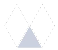 Плитка Etruria Concetto Spaziale Triangolo Piano Light Blue 11x13 см, поверхность глянец