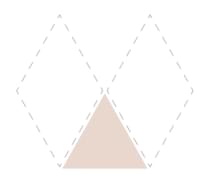 Плитка Etruria Concetto Spaziale Triangolo Piano Light Pink 11x13 см, поверхность глянец