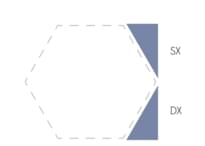 Плитка Etruria Concetto Spaziale Triangolo Piano SX 9.3 China Blue 4x9.3 см, поверхность глянец