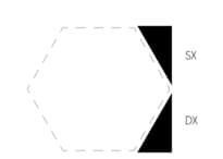 Плитка Etruria Concetto Spaziale Triangolo Piano SX 9.3 Dark 4x9.3 см, поверхность глянец