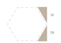 Плитка Etruria Concetto Spaziale Triangolo Piano SX 9.3 Kaki 4x9.3 см, поверхность глянец