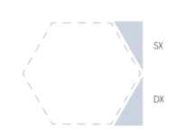 Плитка Etruria Concetto Spaziale Triangolo Piano SX 9.3 Light Blue 4x9.3 см, поверхность глянец