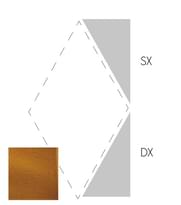 Плитка Etruria Concetto Spaziale Triangolo Piano Sx Caramel Craquee 5.4x12.9 см, поверхность глянец