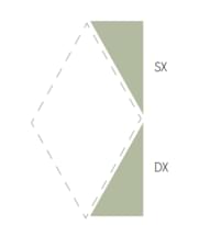 Плитка Etruria Concetto Spaziale Triangolo Piano Sx Moss Green 5.4x12.9 см, поверхность глянец