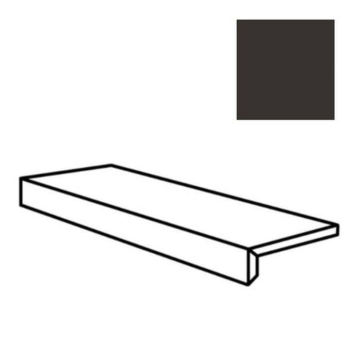 Плитка Etruria Hex Elemento AD L Nero 15x30 см, поверхность матовая