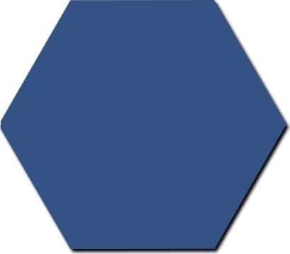 Плитка Etruria Hex Esagono Cobalto 15x17 см, поверхность матовая