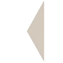 Плитка Etruria Hex Triangolo Bianco 4.3x15 см, поверхность матовая