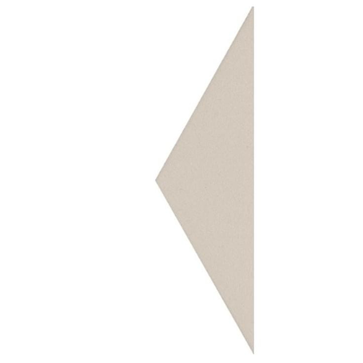 Плитка Etruria Hex Triangolo Bianco 4.3x15 см, поверхность матовая