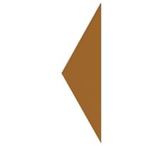 Плитка Etruria Hex Triangolo Biscotto 4.3x15 см, поверхность матовая