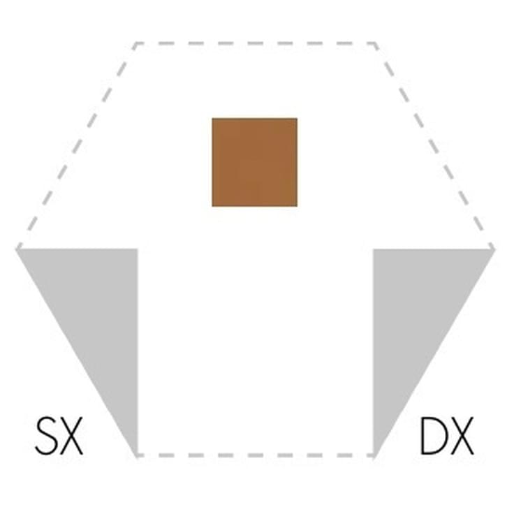 Плитка Etruria Hex Triangolo Dx Biscotto 3.6x8.4 см, поверхность матовая