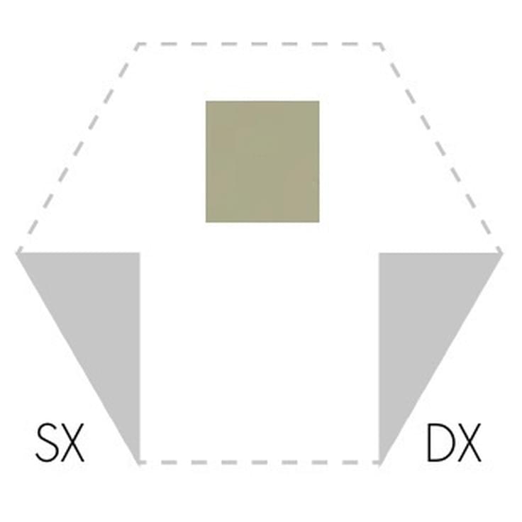 Плитка Etruria Hex Triangolo Dx Salvia 3.6x8.4 см, поверхность матовая