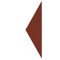 Плитка Etruria Hex Triangolo Mattone 4.3x15 см, поверхность матовая