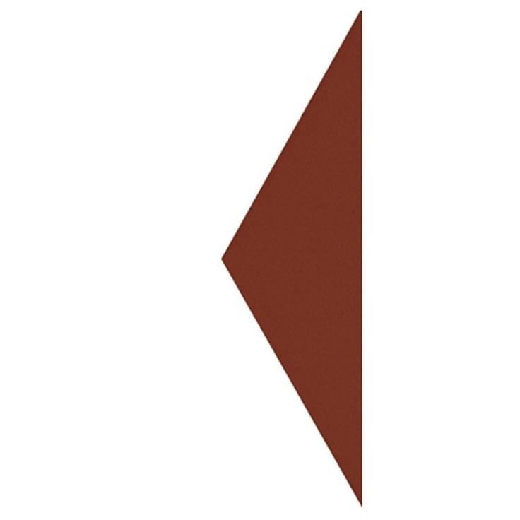 Плитка Etruria Hex Triangolo Mattone 4.3x15 см, поверхность матовая