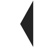 Плитка Etruria Hex Triangolo Nero 4.3x15 см, поверхность матовая