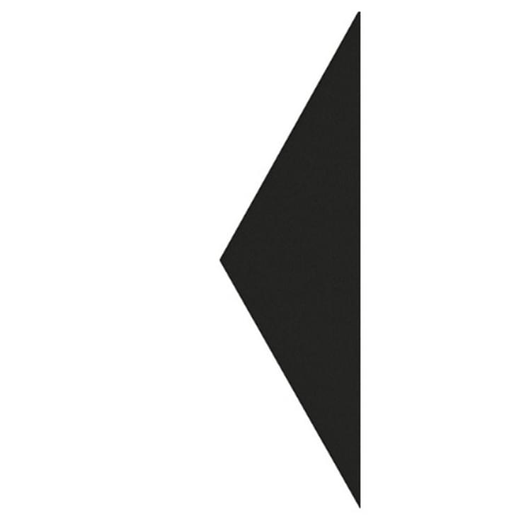 Плитка Etruria Hex Triangolo Nero 4.3x15 см, поверхность матовая