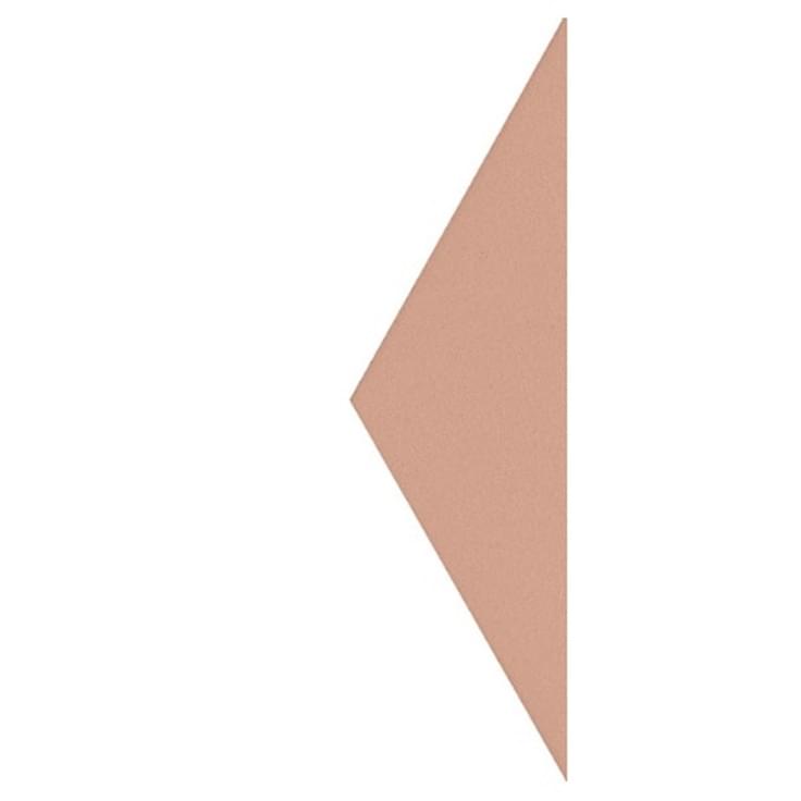Плитка Etruria Hex Triangolo Rosa 4.3x15 см, поверхность матовая
