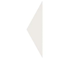 Плитка Etruria Hex Triangolo Super Bianco 4.3x15 см, поверхность матовая