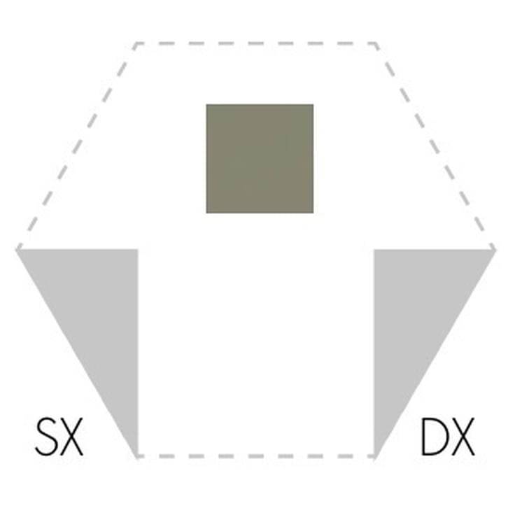 Плитка Etruria Hex Triangolo Sx Oliva 3.6x8.4 см, поверхность матовая