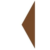 Плитка Etruria Hex Triangolo Tabacco 4.3x15 см, поверхность матовая