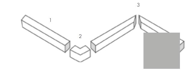 Плитка Etruria Tower Cornice Tower Coppia Per Angolo Interno Aluminium Matt 2.5x20 см, поверхность матовая
