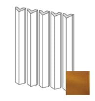 Плитка Etruria Tower Prisma Montato Su Rete Caramel Craquele 3.8x30 см, поверхность глянец