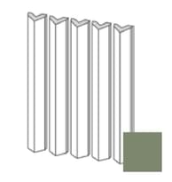 Плитка Etruria Tower Prisma Montato Su Rete Juniper Glossy 3.8x30 см, поверхность глянец