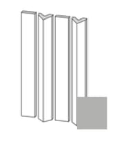 Плитка Etruria Tower Prisma Piano Montato Su Rete Aluminium Matt 3.8x30 см, поверхность матовая