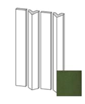 Плитка Etruria Tower Prisma Piano Montato Su Rete Emerald Green Craquele 3.8x30 см, поверхность глянец