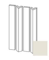 Плитка Etruria Tower Prisma Piano Montato Su Rete Milk Matt 3.8x30 см, поверхность матовая