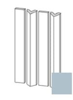 Плитка Etruria Tower Prisma Piano Montato Su Rete Sky Blue Matt 3.8x30 см, поверхность матовая