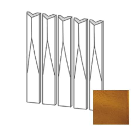 Плитка Etruria Tower Raccordo Piano Prisma Caramel Craquele 3.8x30 см, поверхность глянец