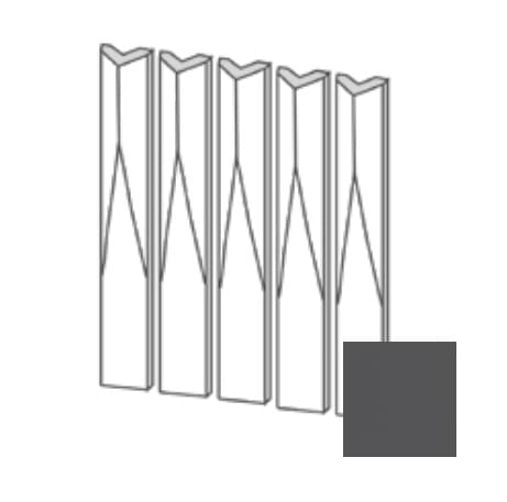 Плитка Etruria Tower Raccordo Piano Prisma Graphite Glossy 3.8x30 см, поверхность глянец