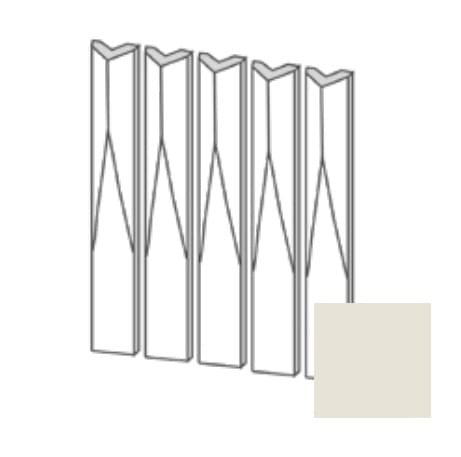 Плитка Etruria Tower Raccordo Piano Prisma Milk Matt 3.8x30 см, поверхность матовая