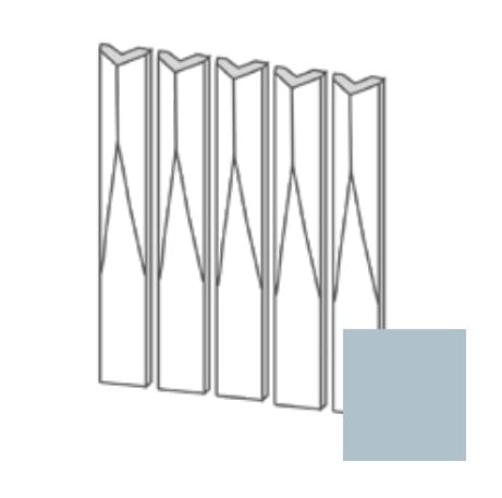 Плитка Etruria Tower Raccordo Piano Prisma Sky Blue Glossy 3.8x30 см, поверхность глянец