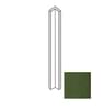 Плитка Etruria Tower Sguscio Interno Emerald Green Craquele 2x30 см, поверхность глянец