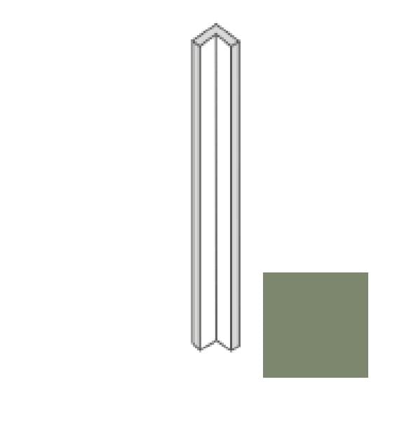 Плитка Etruria Tower Sguscio Interno Juniper Glossy 2x30 см, поверхность глянец